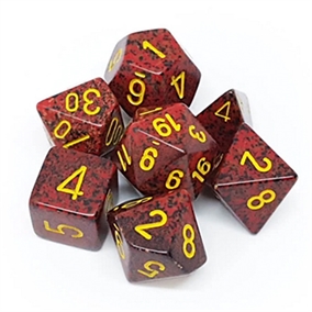 Mercury Speckled Dice Set - Rollespilsterninger - Chessex